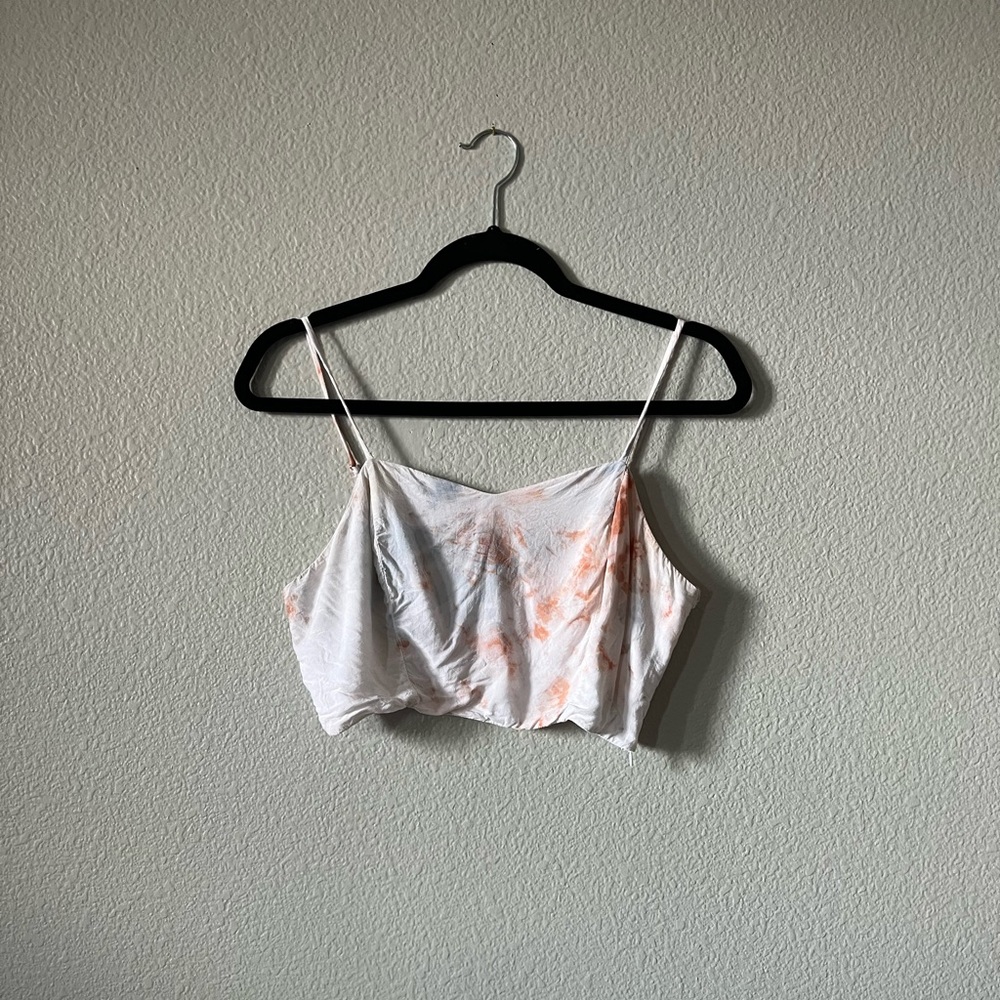 Tina + Jo Tie Die Crop Top Size Small